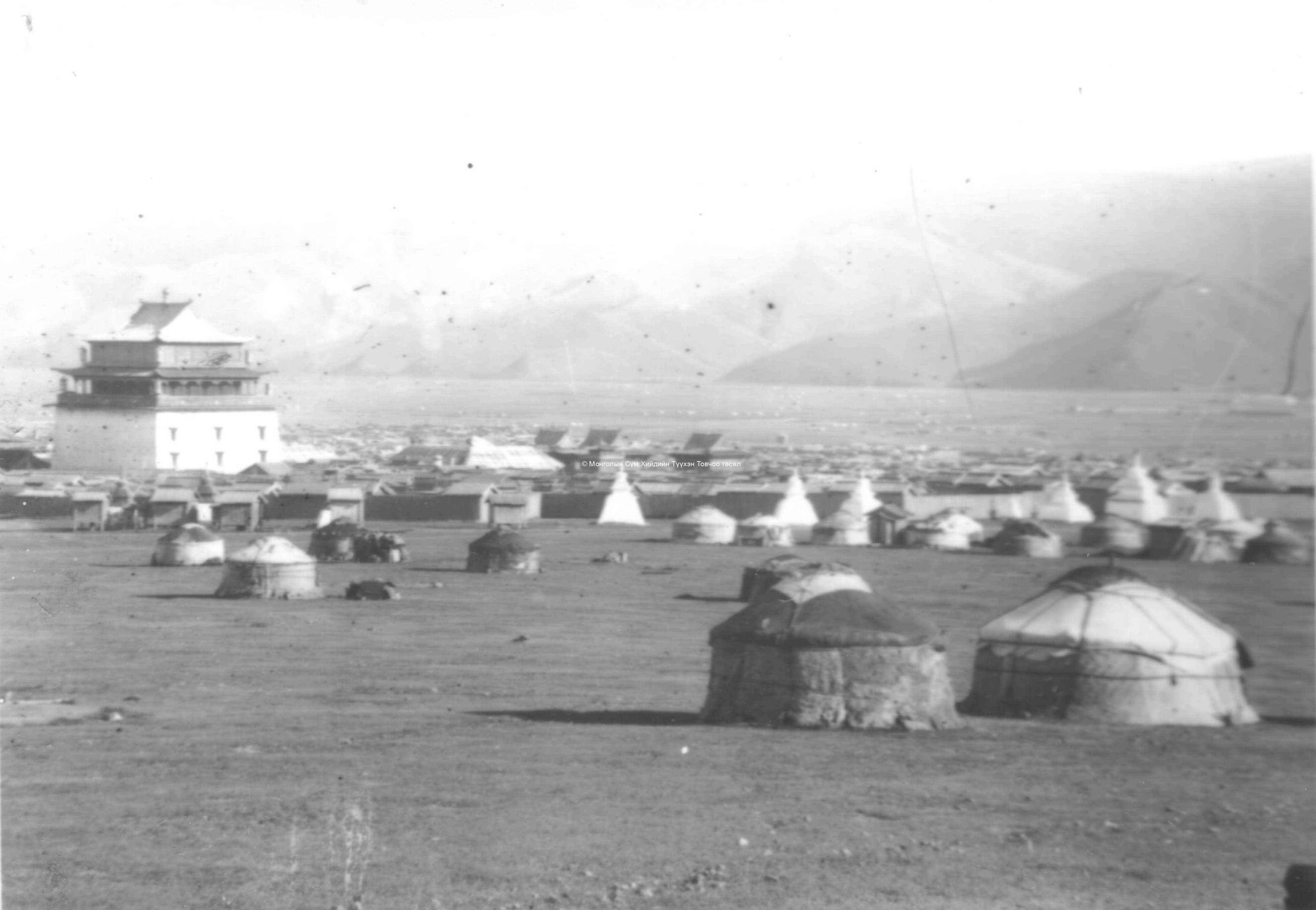 Gandan monastery from the North-West. Film Archives K-24226